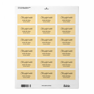 Perfect Match Huwelijks Luciferdoosje – Premium Ed Etiket