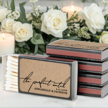 Perfect Match Kraft Trouw Matchbox Favor