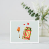 Perfect Match | Kute Waterverf Valentijn Feestdagenkaart (Staand voorkant)