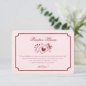 Perfect Match Made in Heaven Pink Panties Please Informatiekaartje (Staand voorkant)