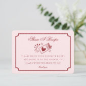 Perfect Match Made in Heaven Pink Share a Recipe Informatiekaartje (Staand voorkant)