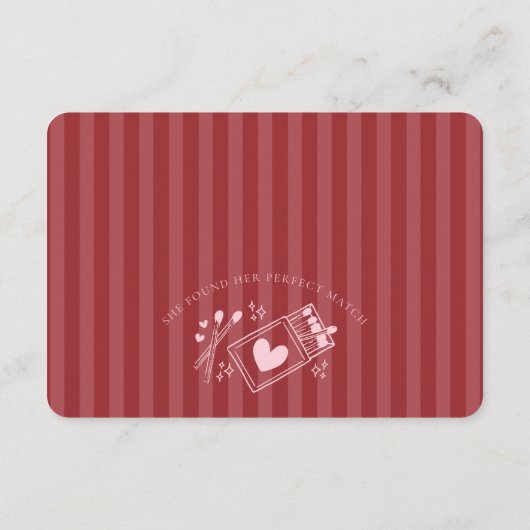 Perfect Match Made in Heaven Pink Share a Recipe Informatiekaartje (Achterkant)