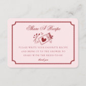 Perfect Match Made in Heaven Pink Share a Recipe Informatiekaartje (Voorkant)