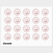 Perfect Match Matchbox Bridal Shower Envelope Seal Ronde Sticker (Vel)