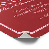 Perfect Match Matchbox Bruiloft Uitnodiging Bordje Poster (Hoek)