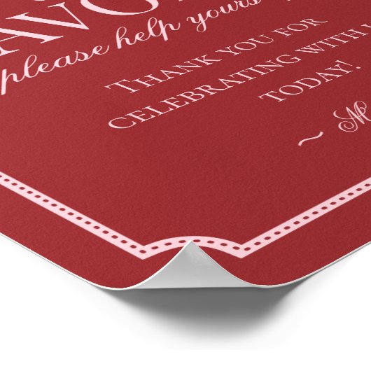 Perfect Match Matchbox Bruiloft Uitnodiging Bordje Poster (Hoek)