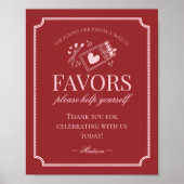 Perfect Match Matchbox Bruiloft Uitnodiging Bordje Poster (Voorkant)