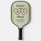 Perfect Match Monogram Blue Pickleball Paddle (Achterkant)