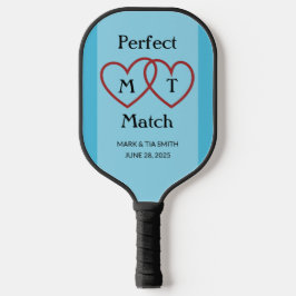 Perfect Match Monogram Blue Pickleball Paddle