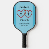 Perfect Match Monogram Blue Pickleball Paddle (Achterkant)