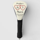 Perfect Match Monogram Golf Head Hoesje Golfheadcover (Voorkant)