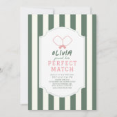 Perfect Match Picklebal Stripe Vrijgezellenfeest Kaart (Voorkant)