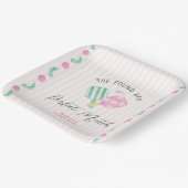 Perfect Match Pickleball Bruidsuitnodiging Verwelk Papieren Bordje (Gebogen)