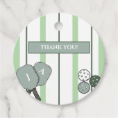 Perfect Match Pickleball Koppel Bruiloft Dank Je W Bedankjes Labels (Voorkant)