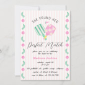 Perfect Match Pickleball Vrijgezellenfeest Kaart (Voorkant)