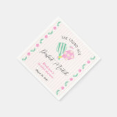 Perfect Match Pickleball Vrijgezellenfeest Welkom Servet (Hoek)