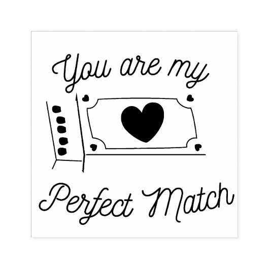 Perfect Match Rubberstempel (Afrduk)