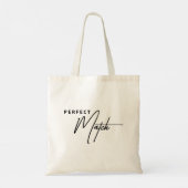 Perfect Match - Schattige esthetisch romantisch Ta Tote Bag (Achterkant)