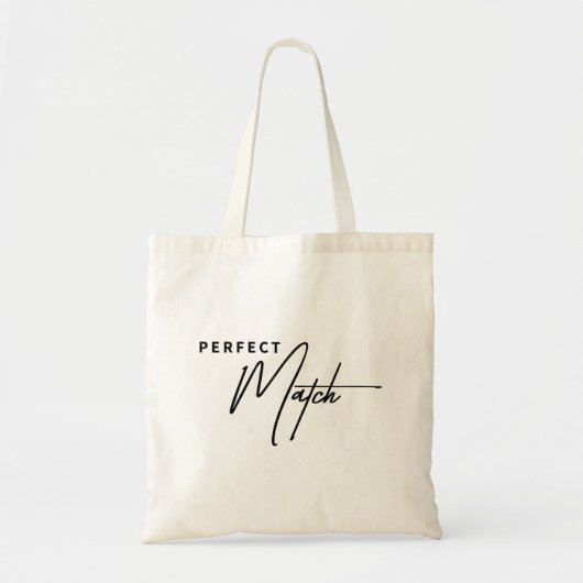 Perfect Match - Schattige esthetisch romantisch Ta Tote Bag (Voorkant)