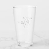 Perfect Match – Schattige romantisch liefdesstatem Glas (Achterkant)