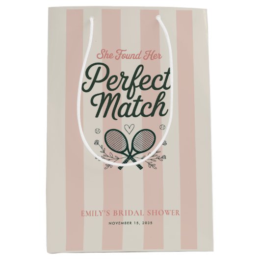 Perfect Match Social Club Tennis Bruidsjurk Shower Medium Cadeauzakje (Voorkant)