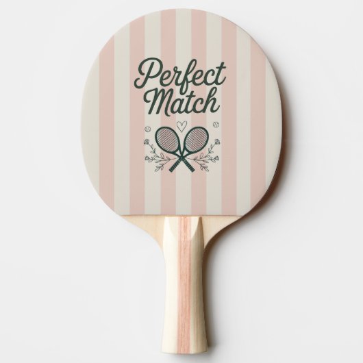 Perfect Match Social Club Tennis Bruidsjurk Shower Tafeltennisbatje (Achterkant)