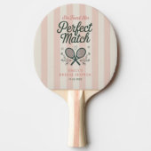 Perfect Match Social Club Tennis Bruidsjurk Shower Tafeltennisbatje (Voorkant)