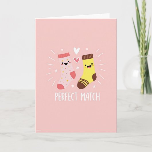 Perfect Match Socks Card Kaart (Voorkant)