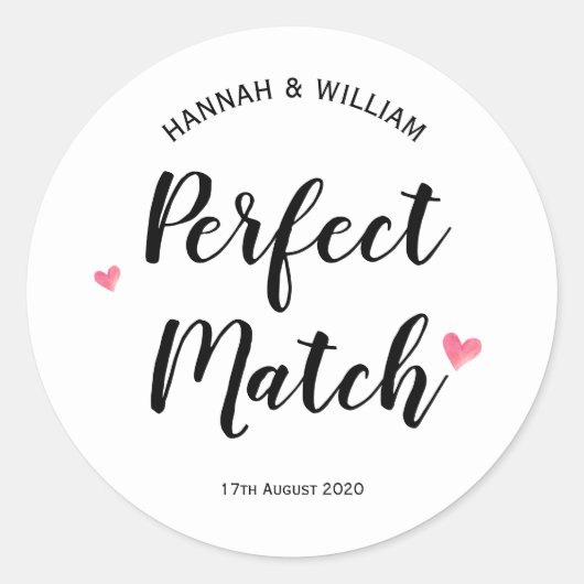Perfect Match Sticker (Voorkant)