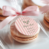 Perfect Match Tennis Bridal Shower Ronde Sticker