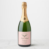 Perfect Match Tennis Bruidsfeest Sparkling Wijnetiket (Voorkant)