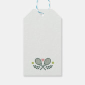 Perfect Match Tennis Bruiloft Feest Cadeaulabel (Achterkant)