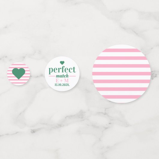 Perfect Match Tennis Country Club Bruidsfeestje Confetti (Achterkanten)