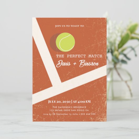 Perfect Match | Tennis Country Club Kaart (Staand voorkant)