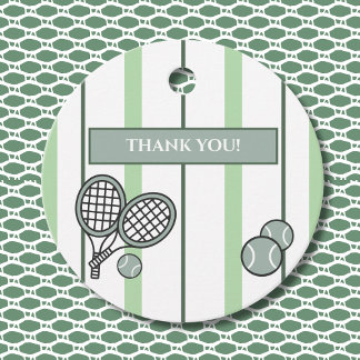Perfect Match Tennis Couple Shower Thank You Bedankjes Labels