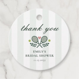 Perfect Match Tennis Vrijgezellenfeest Bedankjes Labels