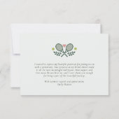 Perfect Match Tennis Vrijgezellenfeest Bedankkaart (Achterkant)