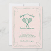 Perfect match tennis vrijgezellenfeest kaart (Voorkant)