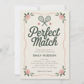 Perfect Match Tennis Vrijgezellenfeest Kaart (Voorkant)