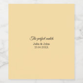 Perfect Match Trouw Matchbox – Premium Editie Wijn Etiket (Enkel label)