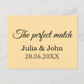 Perfect Match Trouwmatchbox – Premiumeditie Briefkaart (Voorkant)