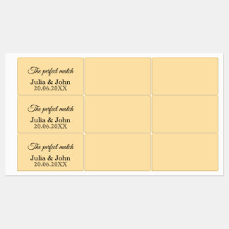Perfect Match Trouwmatchbox – Premiumeditie Labels