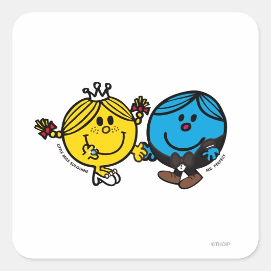 Perfect Match Vierkante Sticker (Voorkant)