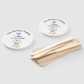 Perfect Match Wedding White Hand Fan Handwaaier (Niet-gemonteerd)