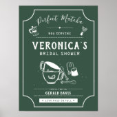 Perfect Matcha Groene Bruiloft Uitnodigingsbord Poster (Voorkant)