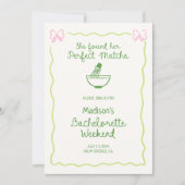 Perfect Matcha Hand getekend vrijgezellenweekend Kaart (Voorkant)