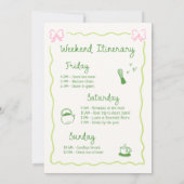 Perfect Matcha Hand getekend vrijgezellenweekend Kaart (Achterkant)