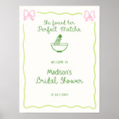 Perfect Matcha Hand getrokken Vrijgezellenfeest We Poster (Voorkant)