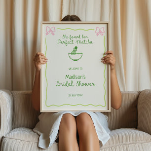 Perfect Matcha Hand getrokken Vrijgezellenfeest We Poster