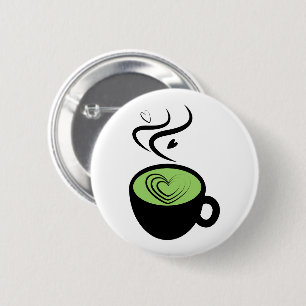 Perfect Matcha Tea Valentijn Love Button